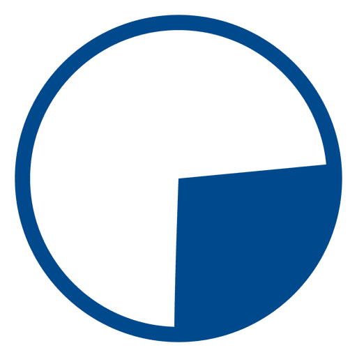Blaues Kreisdiagramm 1 PNG-Design