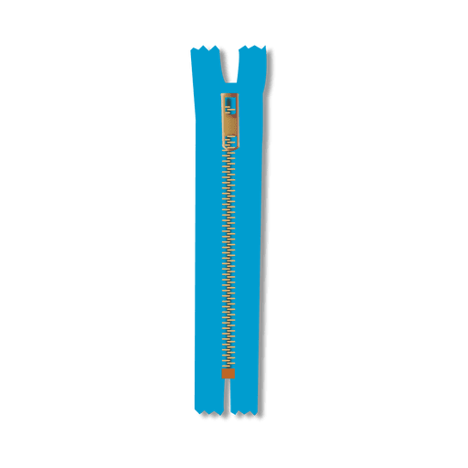 Blue zipper PNG Design