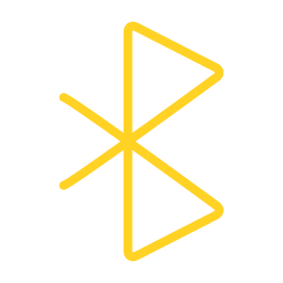 Icono de símbolo de Bluetooth Diseño PNG