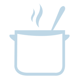 Icono de línea de cocina hirviendo Diseño PNG