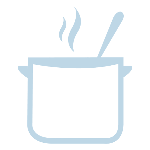 Ícone de linha de fogão fervente Desenho PNG