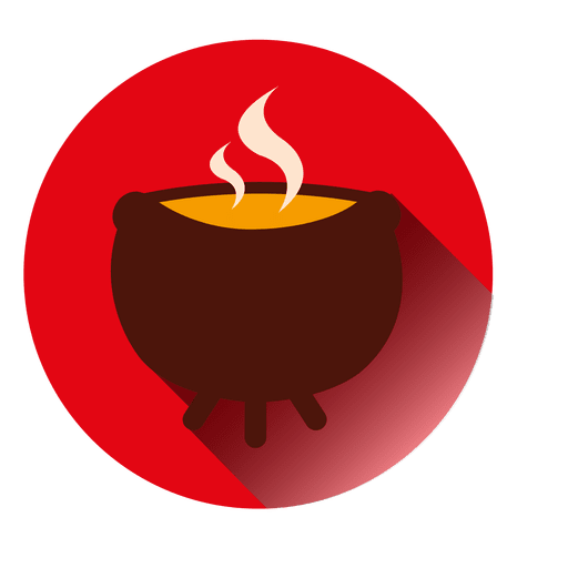 Icono de olla de fuego hirviendo Diseño PNG