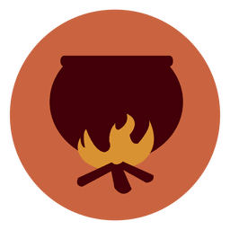 Symbol für kochenden Topfkreis 1 PNG-Design