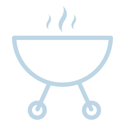 Boiling pot line icon PNG Design