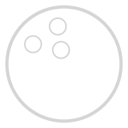 Bowlingkugeln Symbol PNG-Design