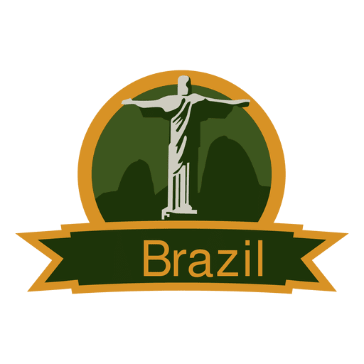 Brazil landmark emblem