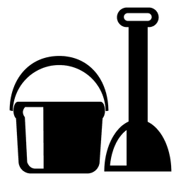 Bucket shovel icon PNG Design