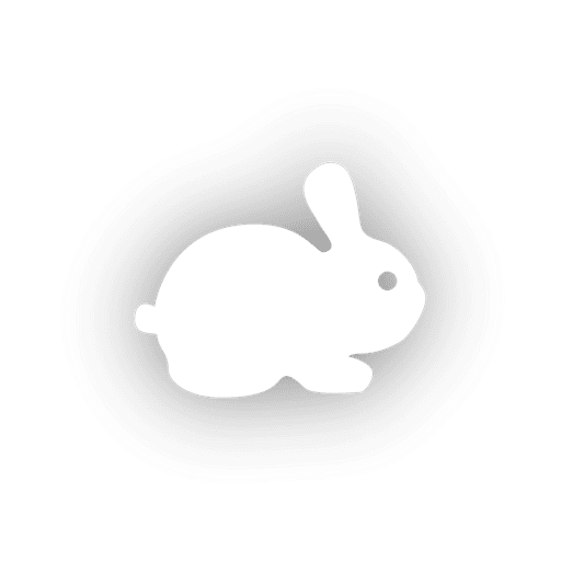 Bunny easter icon PNG Design
