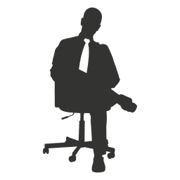 Executivo de negócios sentado 2 Desenho PNG