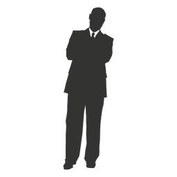 Ejecutivo de negocios de pie Diseño PNG