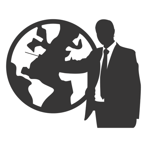 Businessman showing globe Transparent PNG Businessman showing globe Transparent PNG