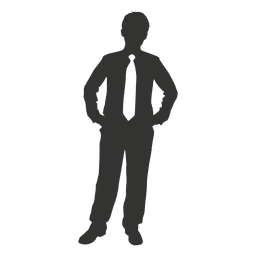 Geschäftsmann der lässig steht PNG-Design
