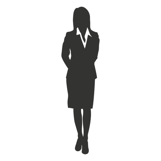 Mulher de negócios com as mãos em pé - Baixar PNG/SVG Transparente
