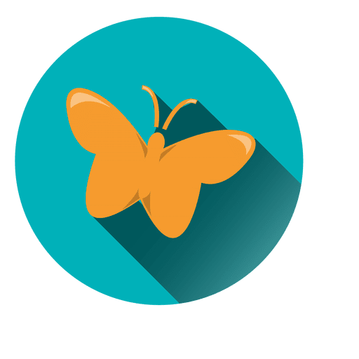 Buterfly circle icon PNG Design
