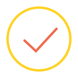 Button check icon PNG Design