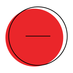 Ícone de menos botão Desenho PNG