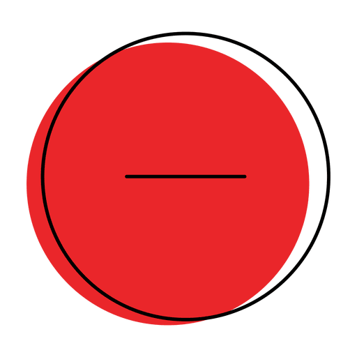 Button less icon PNG Design