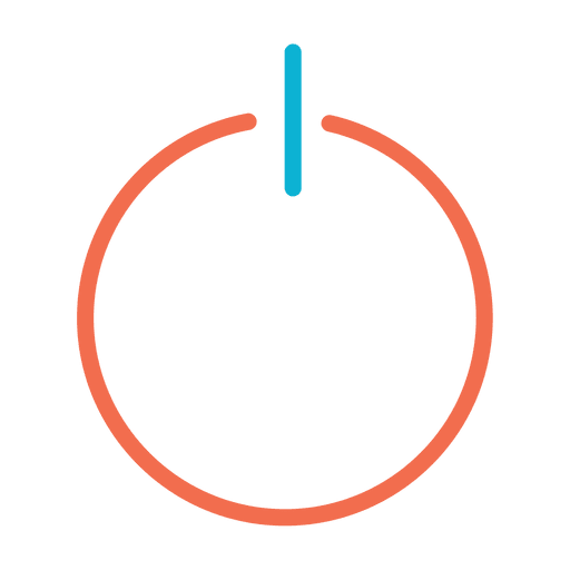 Ícone de botão de energia Desenho PNG