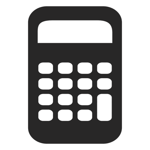 Flat calculator icon PNG Design