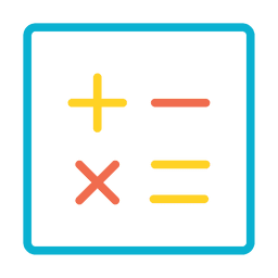 Ícone de números da calculadora Desenho PNG