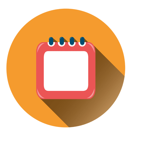 Icono de círculo de calendario Diseño PNG