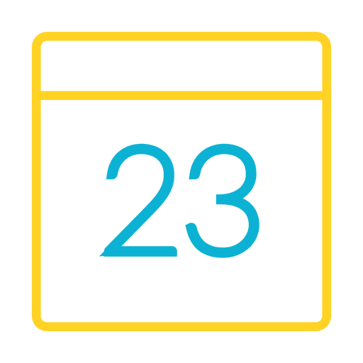 Icono de fecha de calendario Diseño PNG