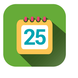 Icono cuadrado de fecha de calendario Diseño PNG