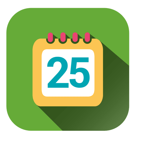 Calendar date square icon PNG Design