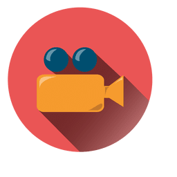 Camcorder round icon PNG Design