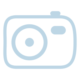 Icono de línea de cámara Diseño PNG