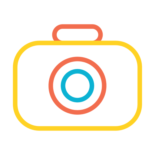 Camera photo icon PNG Design