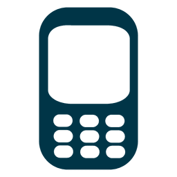 Icono de teléfono celular plano Transparent PNG