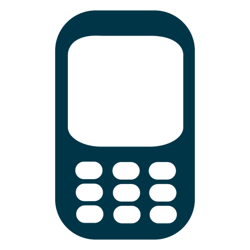 Cellphone flat icon PNG Design