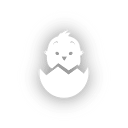 Frango com casca de ovo Desenho PNG