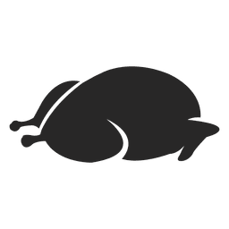 Silueta kebab de pollo Diseño PNG