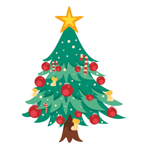 Christmas Tree Icon PNG Design