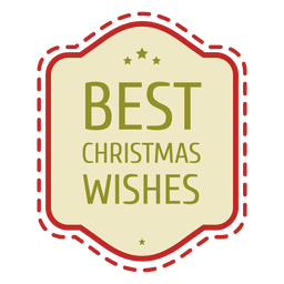 Christmas wishes seal PNG Design