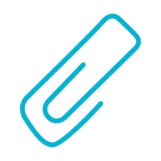 Clip attached icon PNG Design