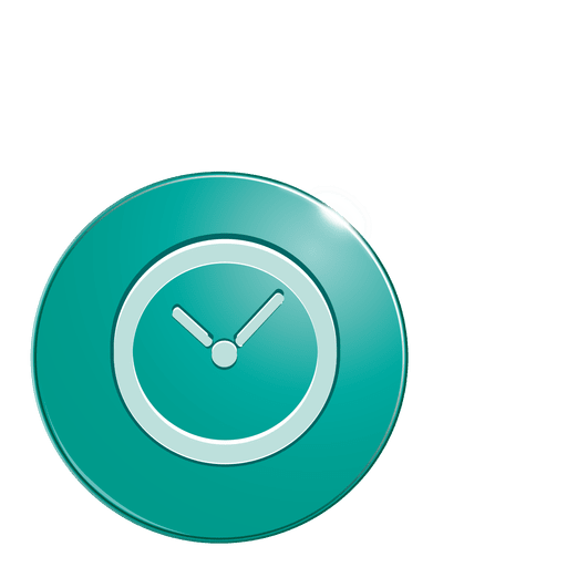 Icono de burbuja de reloj Diseño PNG