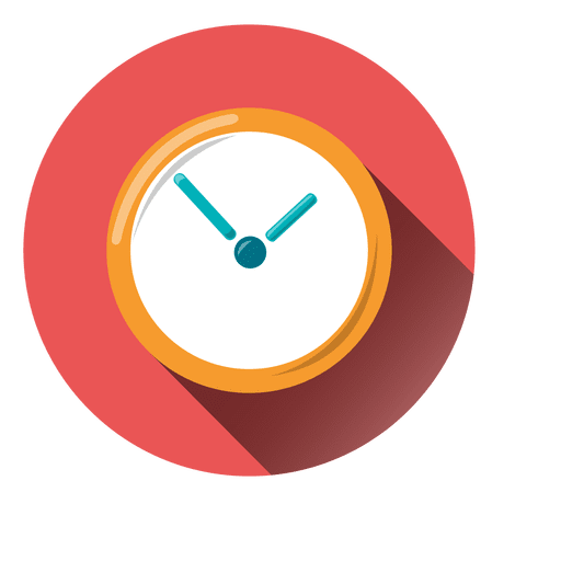 Uhr rund Symbol PNG-Design