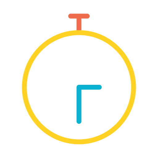 Icono de tiempo de reloj Diseño PNG