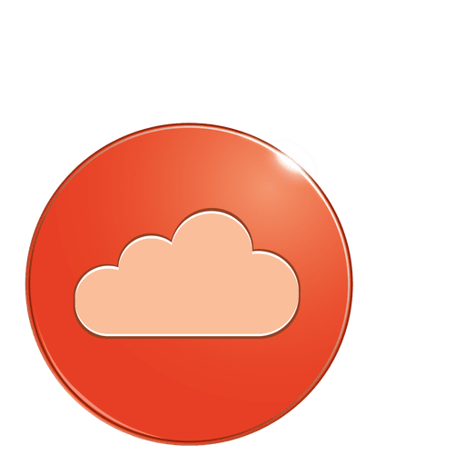 Cloud bubble icon PNG Design