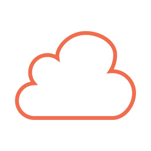 Cloud strorage files icon PNG Design