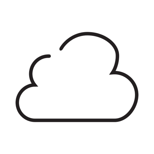 Cloud files stroke icon PNG Design