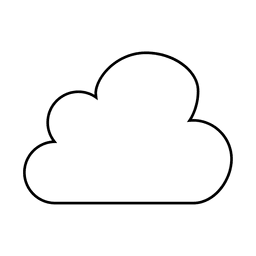 Icono de archivos de nube de trazo Diseño PNG Transparent PNG