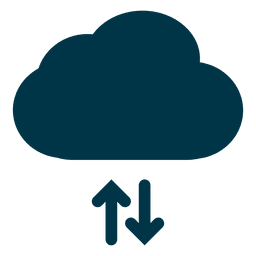 Icono de descarga y almacenamiento en la nube Diseño PNG