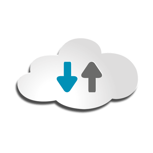 Cloud storage icon PNG Design