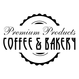 Insignia de café y panadería Diseño PNG