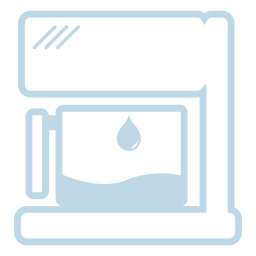 Coffee maker line icon PNG Design