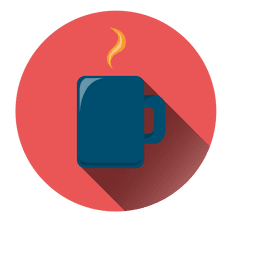 Kaffeetasse Kreissymbol PNG-Design